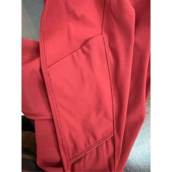 Lululemon Women’s Speed Up Crop *21" Dark Sport Red - Picture 14 of 16